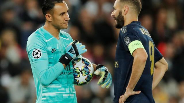 Keylor Navas y Karim Benzema hablan sobre el gol anulado al francés