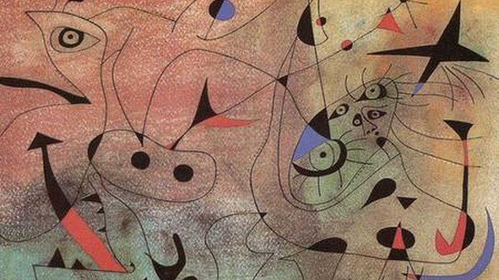 Los padres tenían especial cariño al cuadro, un Miró auténtico.