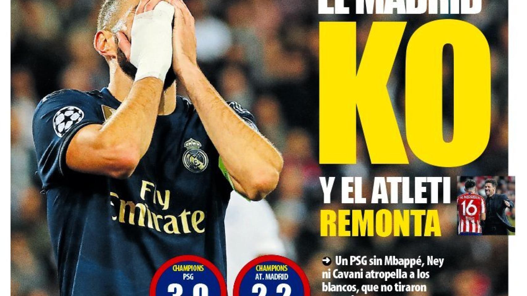 Portada Mundo Deportivo (19/09/19)