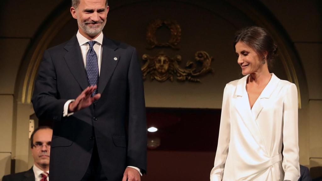 El Rey Felipe y Doña Letizia, en el Teatro Real