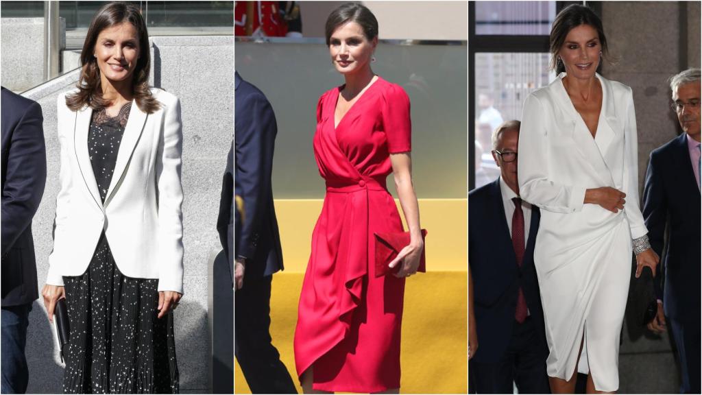 Letizia con vestido de Cherubina, de Poète y de Lola Li.