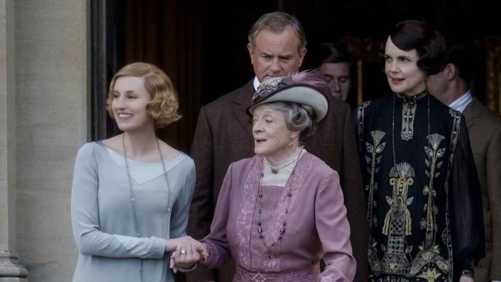 Laura Carmichael, Maggie Smith, Hugh Bonneville y Elizabeth McGovern.