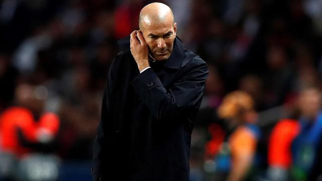 Zidane, con el Real Madrid