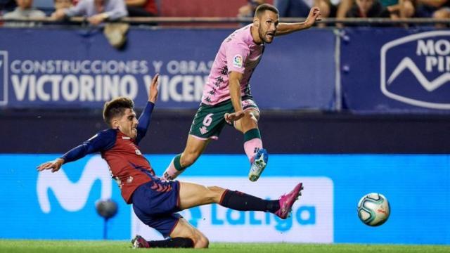 Partido Osasuna  - Betis de La Liga 2019/2020. Foto: Twitter (@RealBetis)