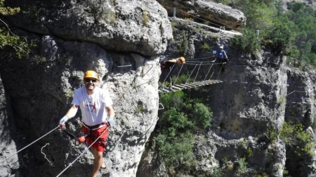 Vía ferrata de Priego, en una imagen de archivo de la agencia Efe