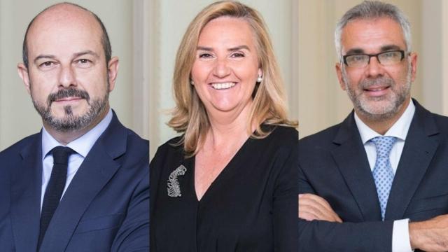 Pedro Rollán, Rosalía Gonzalo y Carlos Izquierdo durante su etapa en el Gobierno de la Comunidad de Madrid.