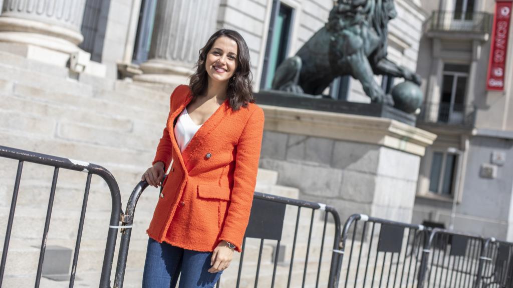 Inés Arrimadas, tras una entrevista con EL ESPAÑOL.