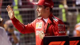 Charles Leclerc, tras lograr la pole en Singapur