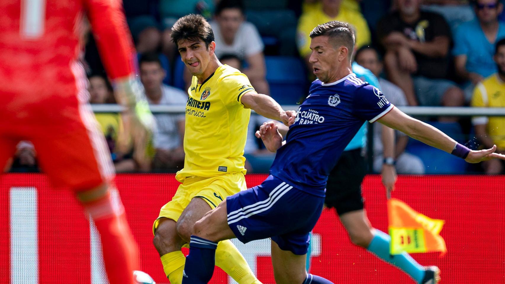 Gerard Moreno, en el Villarreal - Valladolid. Foto: Twitter (@VillarrealCF)