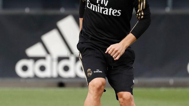 Modric, en un entrenamiento del Real Madrid