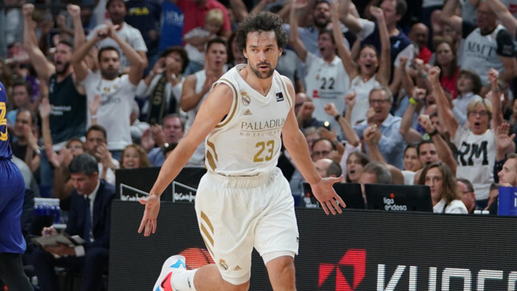 Sergio Llull, en la final de la Supercopa ACB entre Real Madrid y Barcelona. Foto: ACB Media