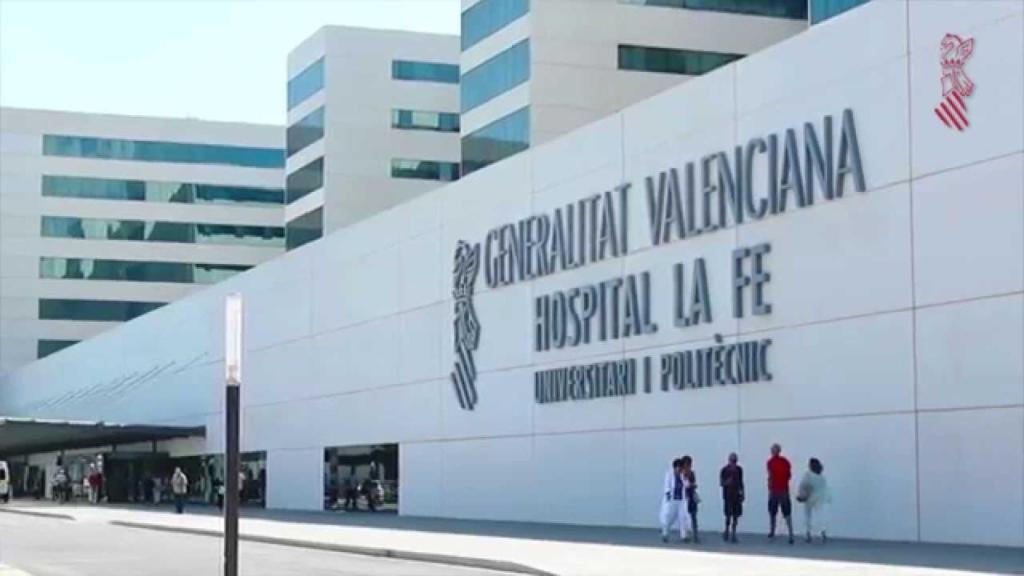 Hospital La Fe de Valencia, donde se encuentra ingresado el menor.