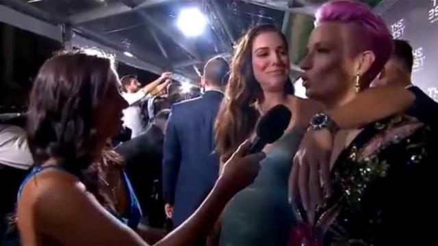 Alex Morgan y Megan Rapinoe, en la gala de los Premios The Best 2019