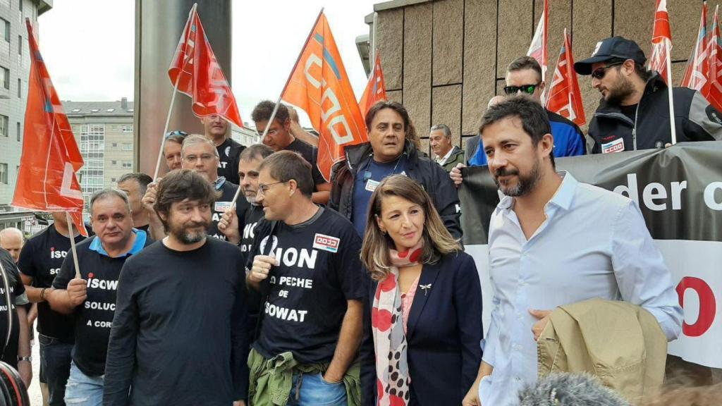 Protesta ante los juzgados de A Coruña
