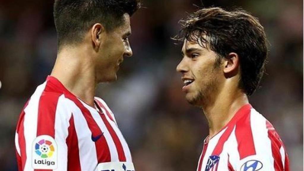 Joao Felix con Álvaro Morata. Foto Twitter @joaofelix79