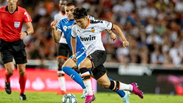 Valencia-Getafe. Foto: Twitter (@valenciacf)