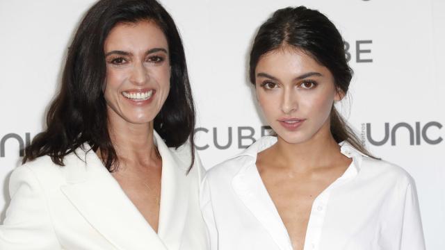 Blanca Romero y su hija, Lucía Rivera, durante su último acto.