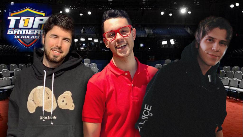 Willyrex, TheGrefg y ElRubius en un montaje de JALEOS.