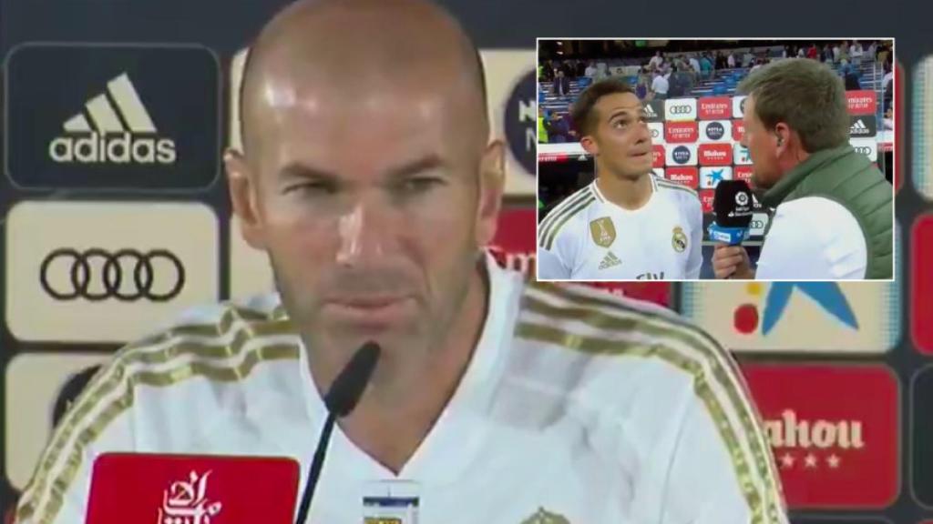 Zidane  habla sobre Lucas Vázquez en rueda de prensa.