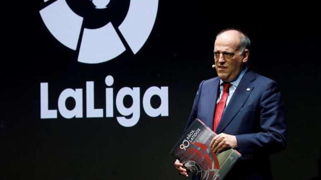 Javier Tebas, en la Gala de Embajadores de LaLiga