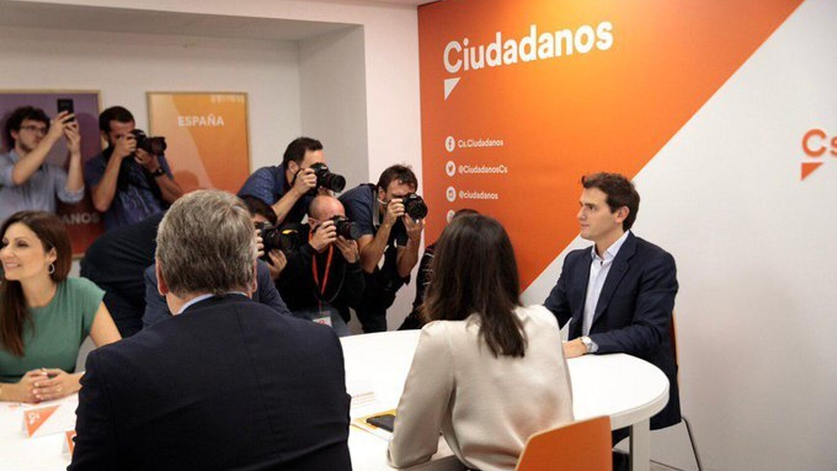 Rivera, reunido con la Ejecutiva de Ciudadanos .