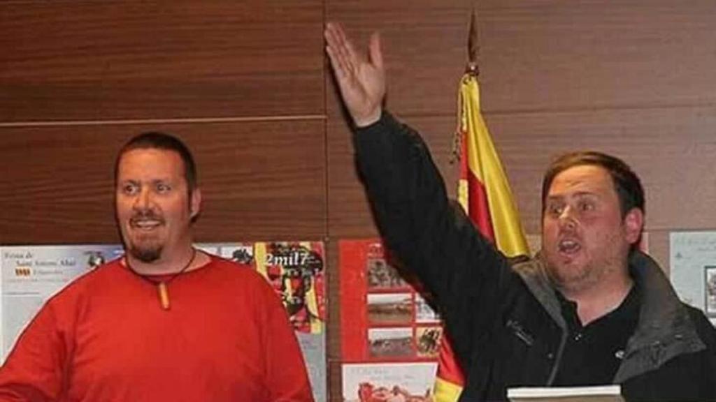 Xavier Buigas, junto a Oriol Junqueres.