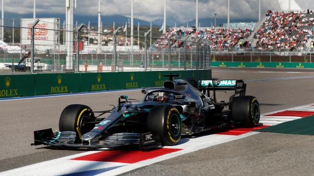 Hamilton, en el GP de Rusia de Fórmula 1