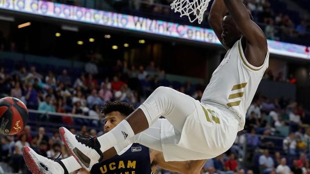Garuba, en el partido de la Liga Endesa entre el Real Madrid y el UCAM Murcia