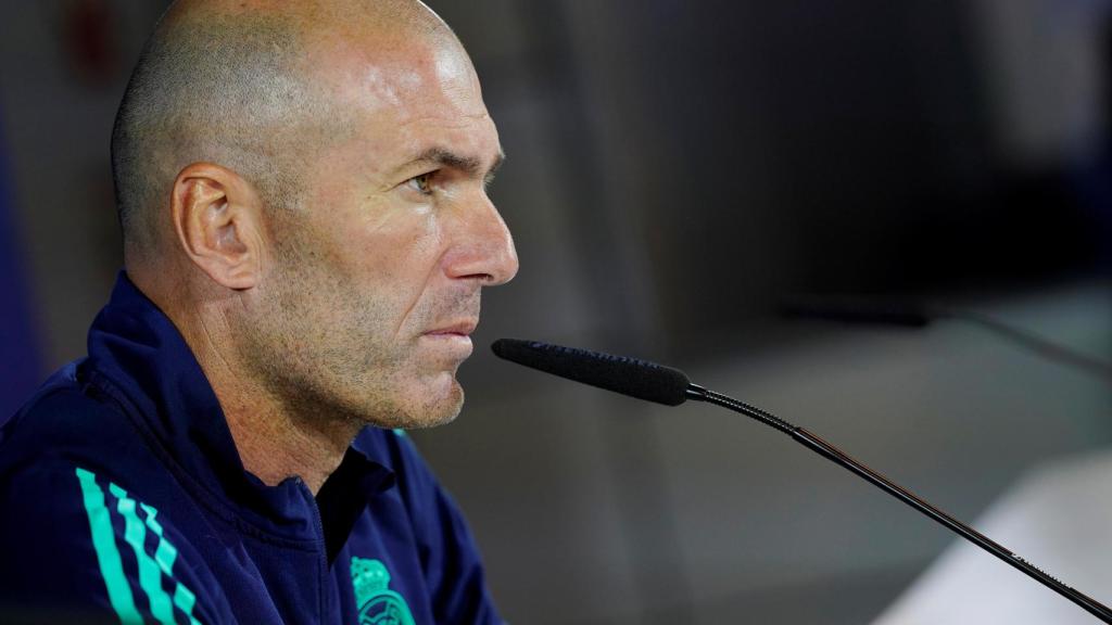 Zidane en rueda de prensa.