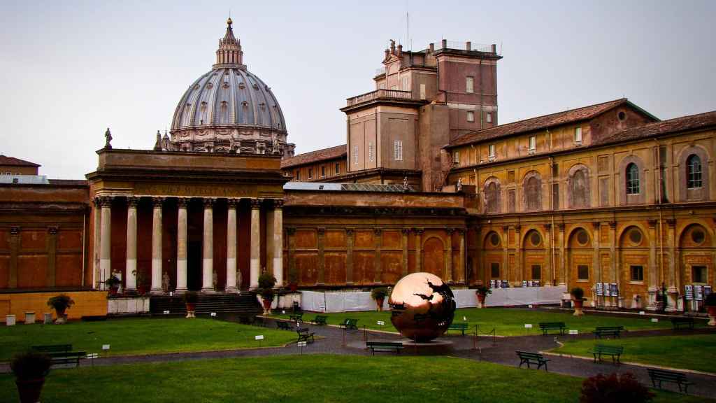 Impresionante vista del Museo Vaticano.