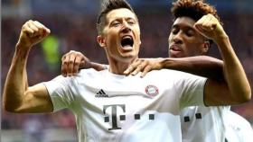 robert lewandowsk celebra con el Bayern de Múnich