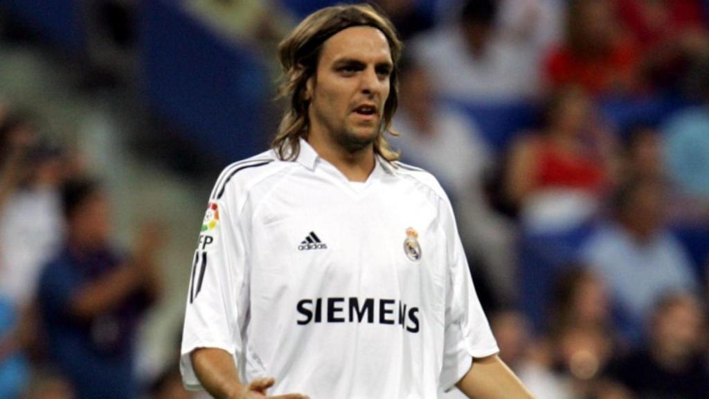 Jonathan Woodgate, en un partido del Real Madrid