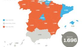 Precios de la vivienda, según datos de pisos.com