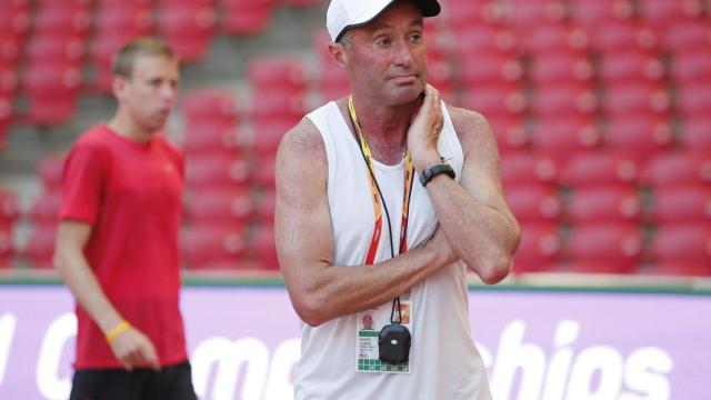 Alberto Salazar en un entrenamiento