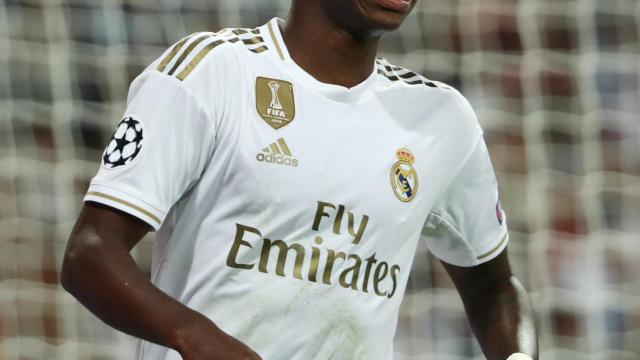 Vinicius Júnior, en el partido del Real Madrid ante el Brujas de la Champions League