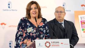 Patricia Franco, consejero de Economía y Empleo de Castilla-La Mancha, este lunes durante la presentación de Farcama 2019. Foto: Óscar Huertas