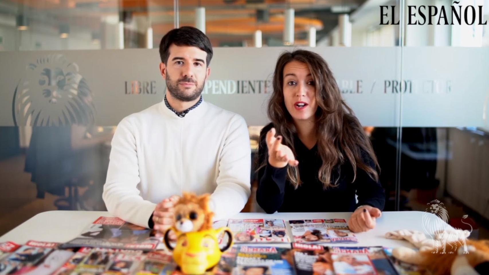 Raúl Rodríguez y Cristina Rodrigo en el kiosco rosa en vídeo.