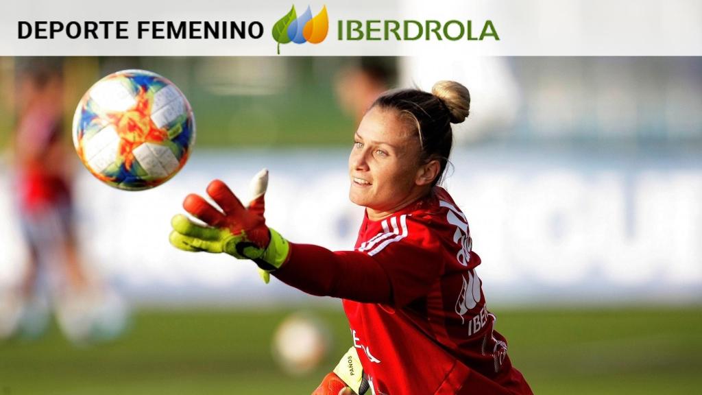 Sandra Paños entrena con la selección española