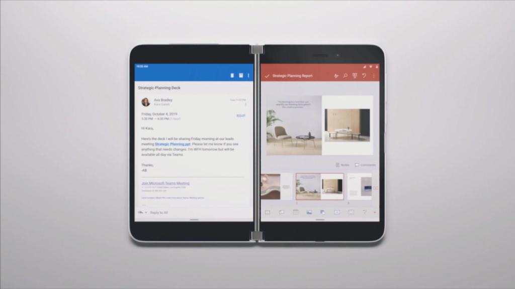 Surface Duo, su futuro smartphone con 2 pantallas.