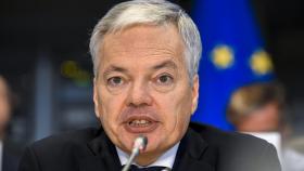 Didier Reynders, durante su examen oral ante la Eurocámara este miércoles en Bruselas