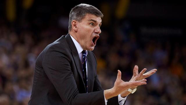 Perasovic, durante un partido del Baskonia