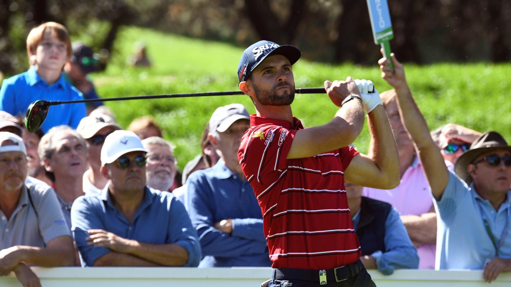 El golfista barcelonés Adri Arnaus en el Open de España