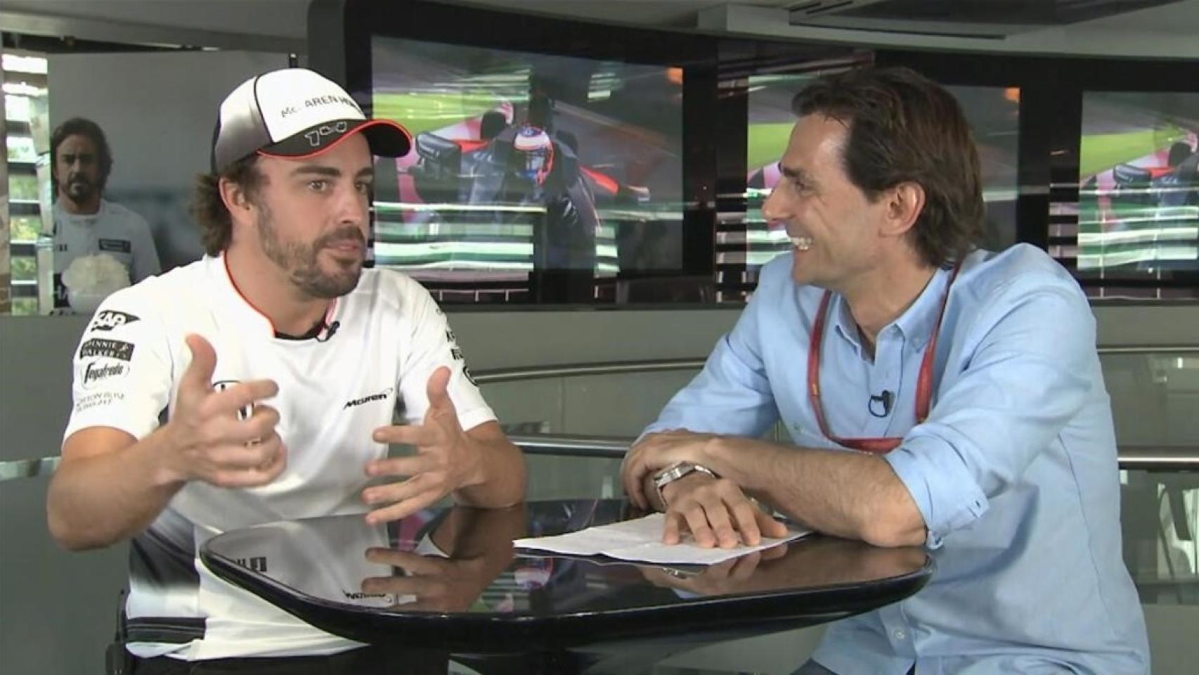 Fernando Alonso y Pedro de la Rosa