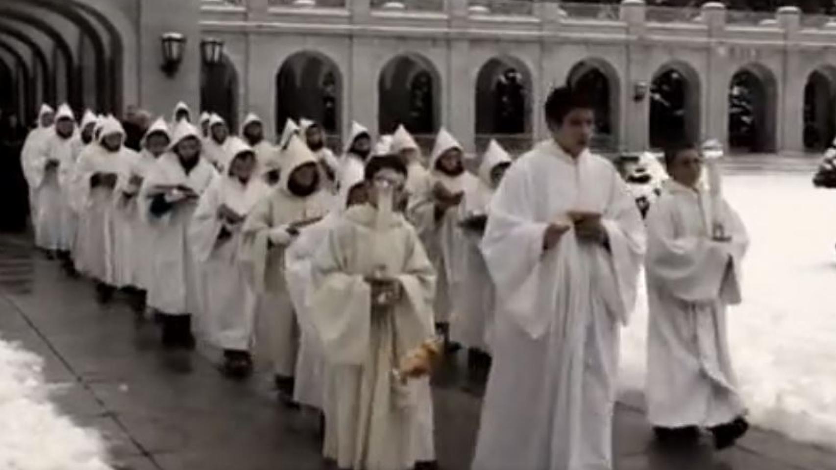 Ceremonia en la basílica del Valle de los Caídos./