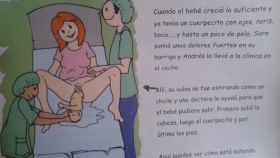 Una de las imágenes del libro de texto que mostró la edil en su Twitter