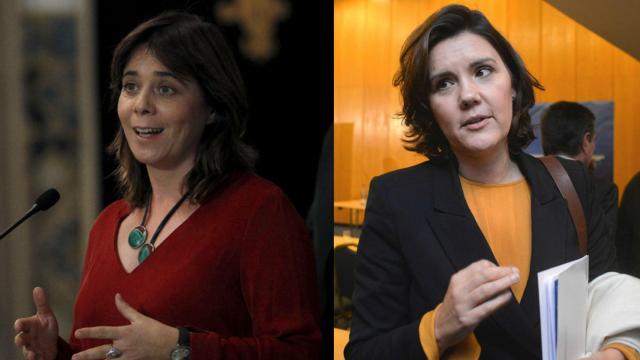 Catarina Martins y Assunção Cristas, las dos candidatas en las elecciones generales de Portugal.