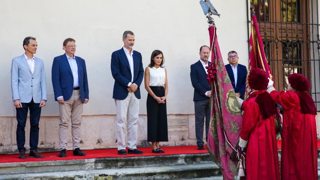 Los Reyes durante su visita a Orihuela.