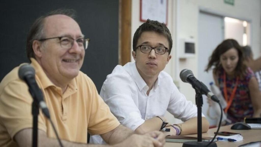 José Luis Villacañas, junto a Íñigo Errejón.