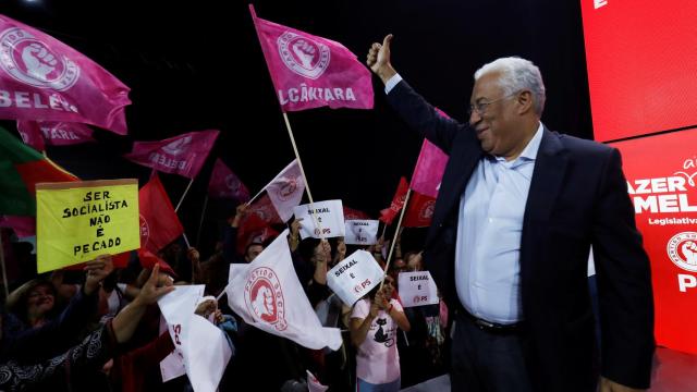 António Costa en un acto de campaña.