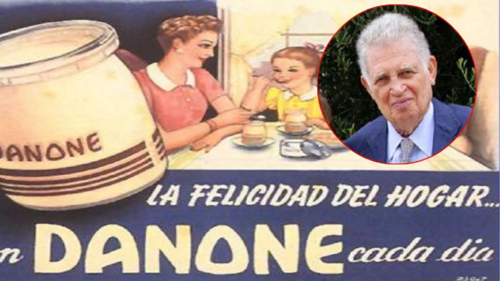 Antiguo anuncio de publicidad de Danone.